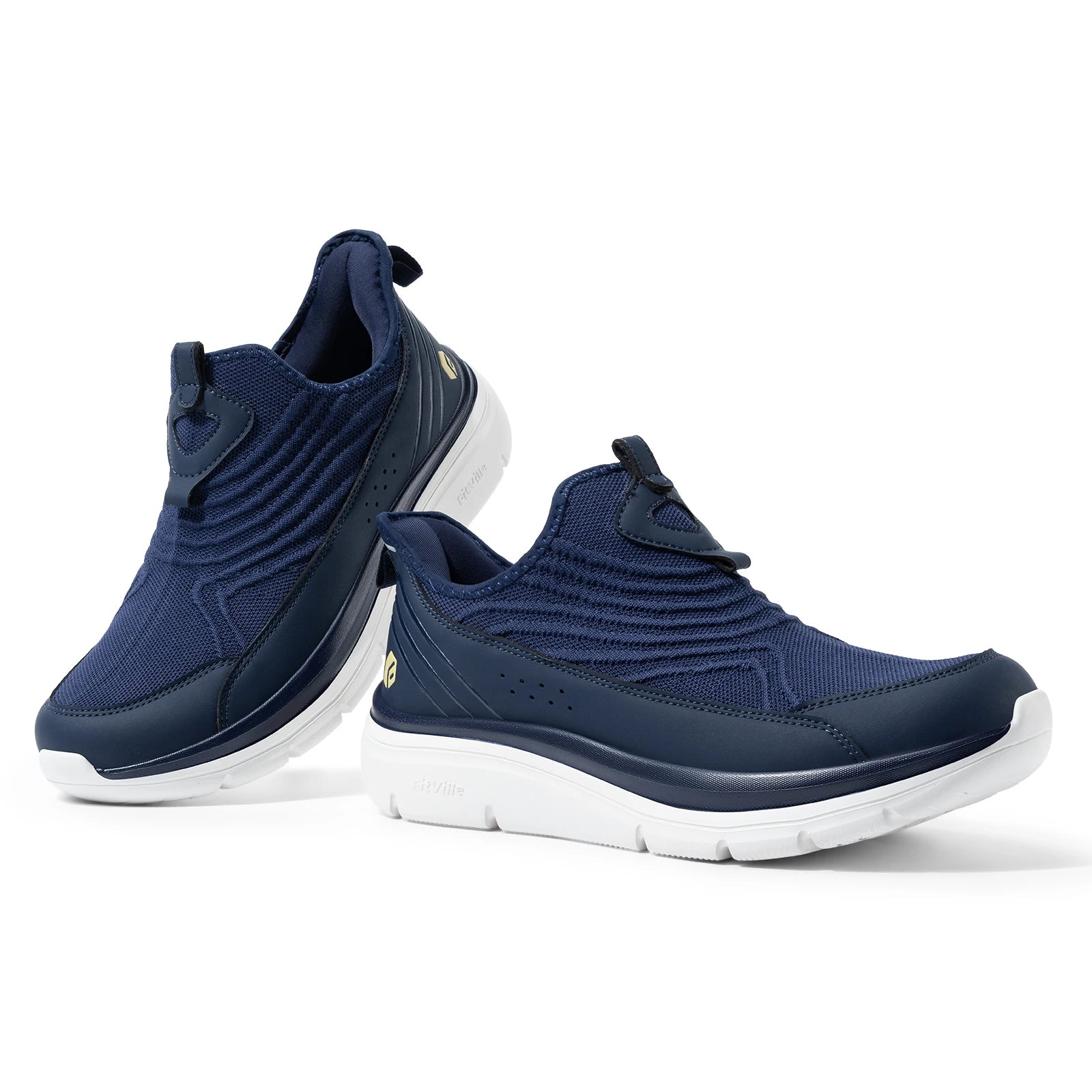 Wide Men's Slip-On Walking Shoes Lightweight Breathable Outdoor Casual Sports Running Shoes Sneakers For Swollen Feet