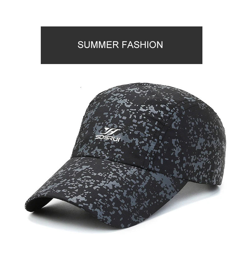 Summer Quick Drying Waterproof Ultra Thin Women Men's Baseball Cap Outdoor Sports Fishing Climbing Running Sun Hat A237