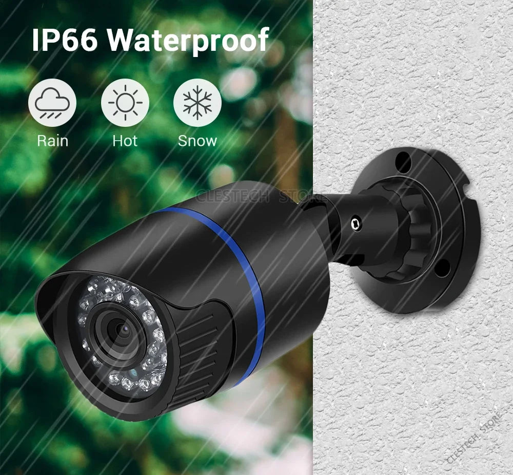 AHD CCTV-camera 3000TVL 1080P 2MP Full HD ALLE merken OK Buiten Waterdicht IP66 Nachtzicht Mini Surveillance met beugel