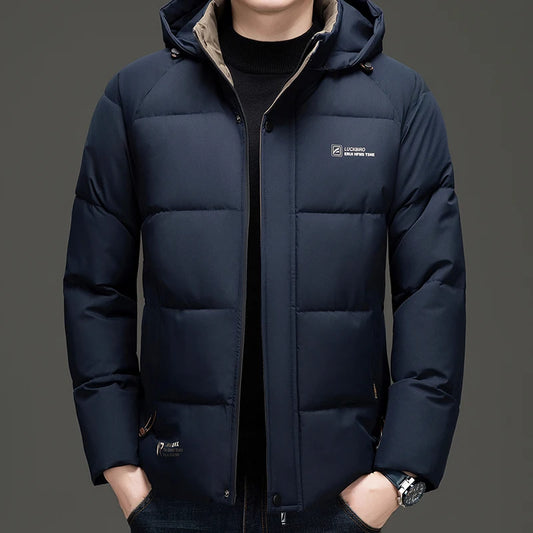 Men's Top Grade Designer Brand, Parka Jacket Cropped Thick Casual Fashion, Hooded Windbreaker, and Quilted Bubble Male Coats