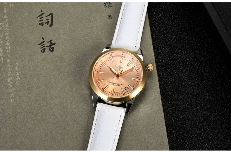 Yelang V1010 36MM Women's Quartz Watch – Elegant Waterproof Fashion Watch with Sapphire Glass & Luminous Dial – Luxury Gift for Women & Students