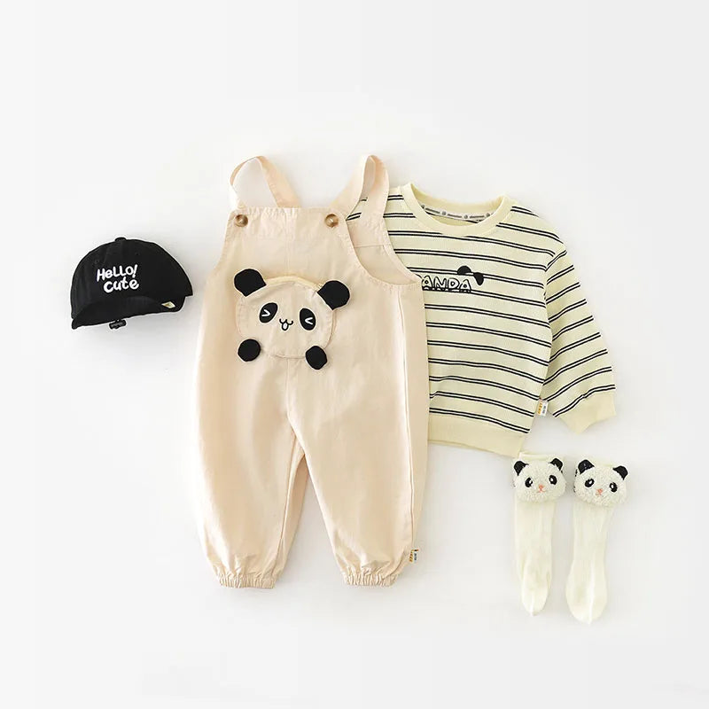 New Spring Kids Hoodie Children Cute Waffle Stripe Sweatshirt Girls Boys Thin Casual Design Pullover Shirt 1-5Y Unisex