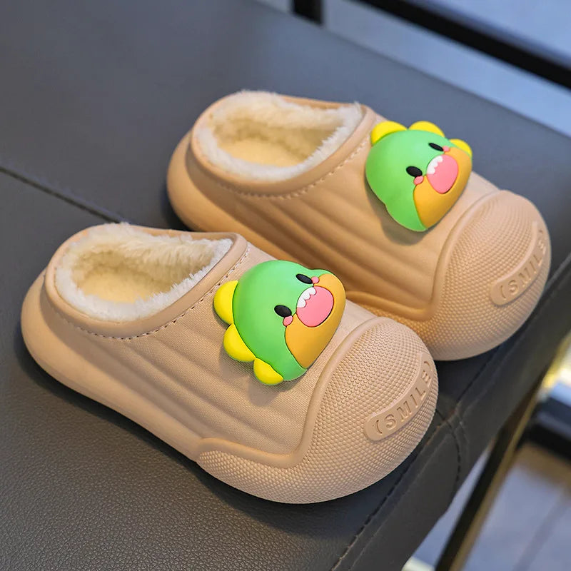 Children’s Baby Cotton Shoes Winter Warm Cartoon Sheep Non-Slip Shoes Kids Soft Sole Girls' Indoor Slippers
