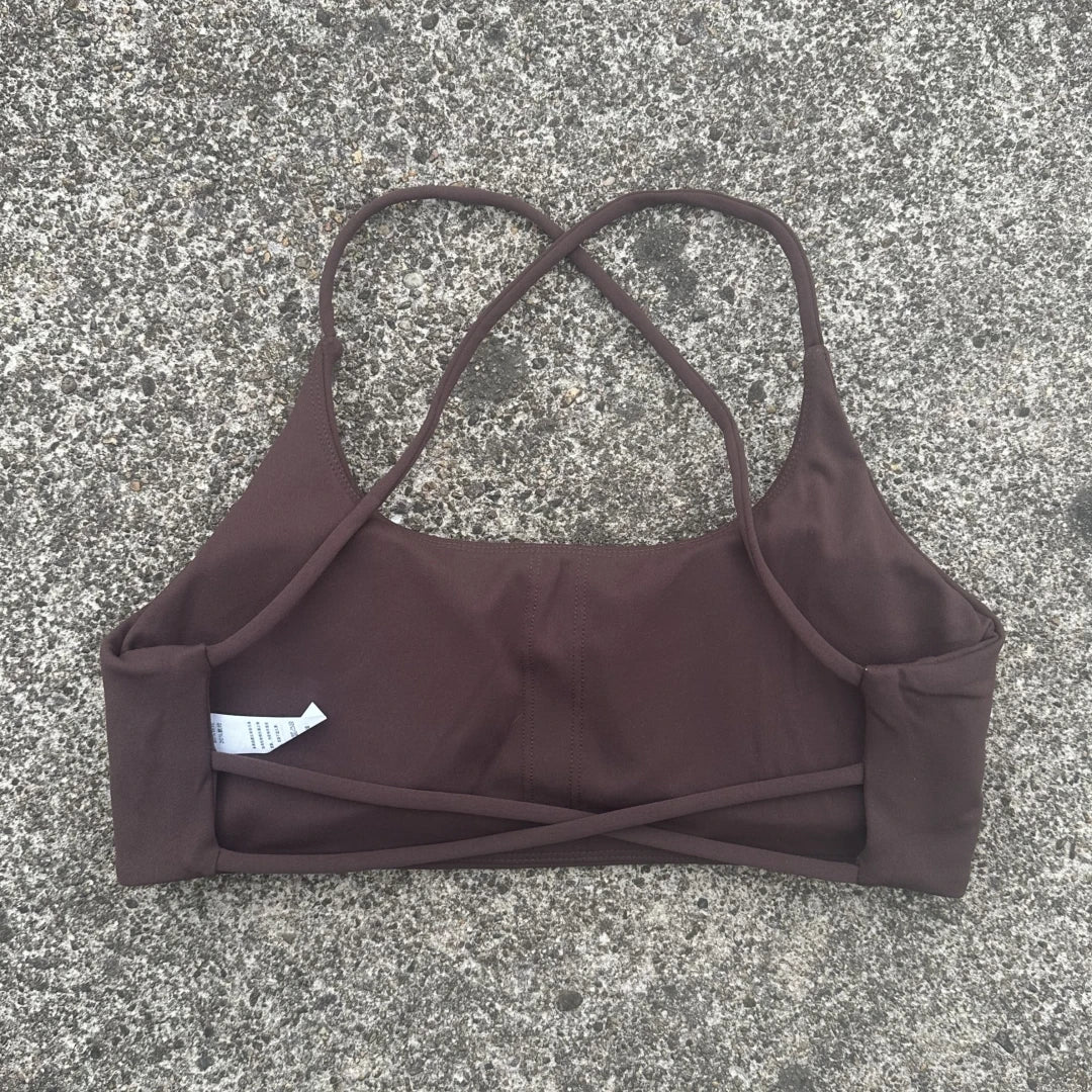 Women’s Cross Back Sports Bra – High Support Padded Fitness Yoga Bra for Gym Workout & Running Activewear
