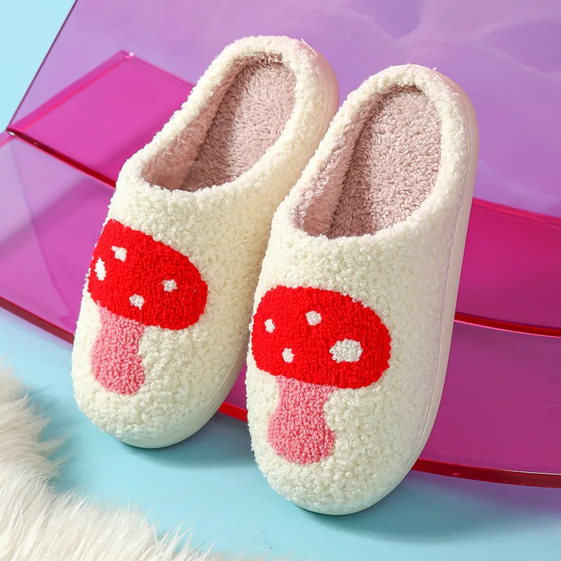 Unisex Slippers House Shoes Cartoon Winter Shoes Warm Anti-Slip Home Slipper Soft Bottom Kids' Shoes Size 36-45
