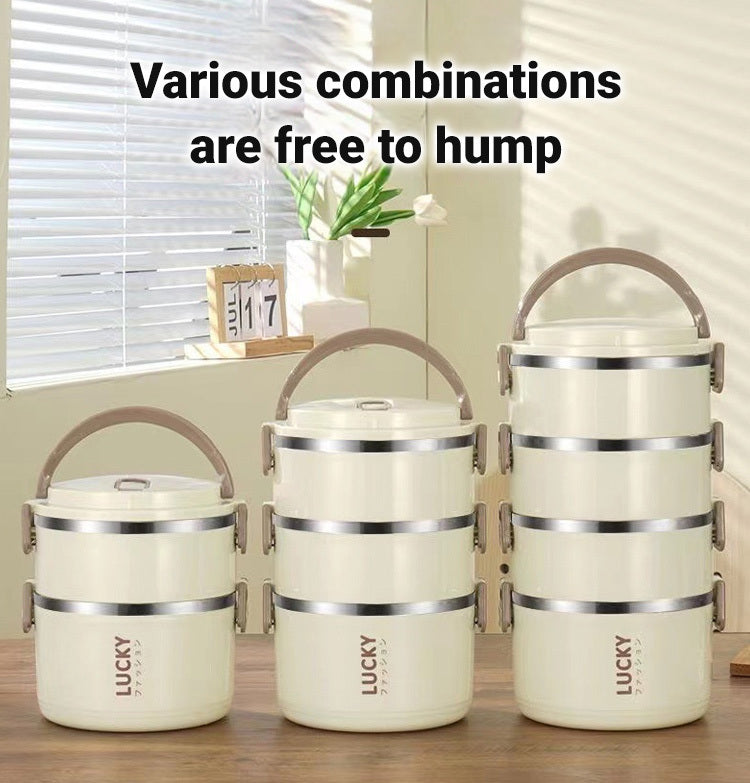 Stainless Steel Insulated Lunchbox Multi-Layer Bento Box Leakproof Lunchbox Insulated Lunch Container