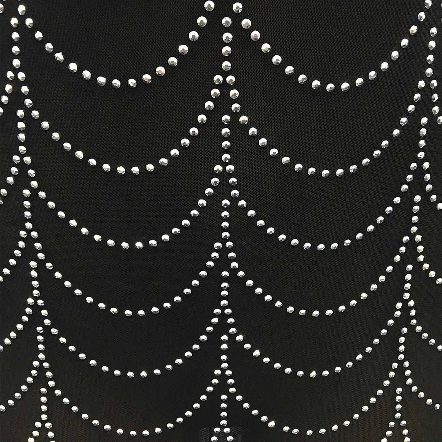 Sexy Rhinestone Sheer Mesh Long Sleeve  Party Dress