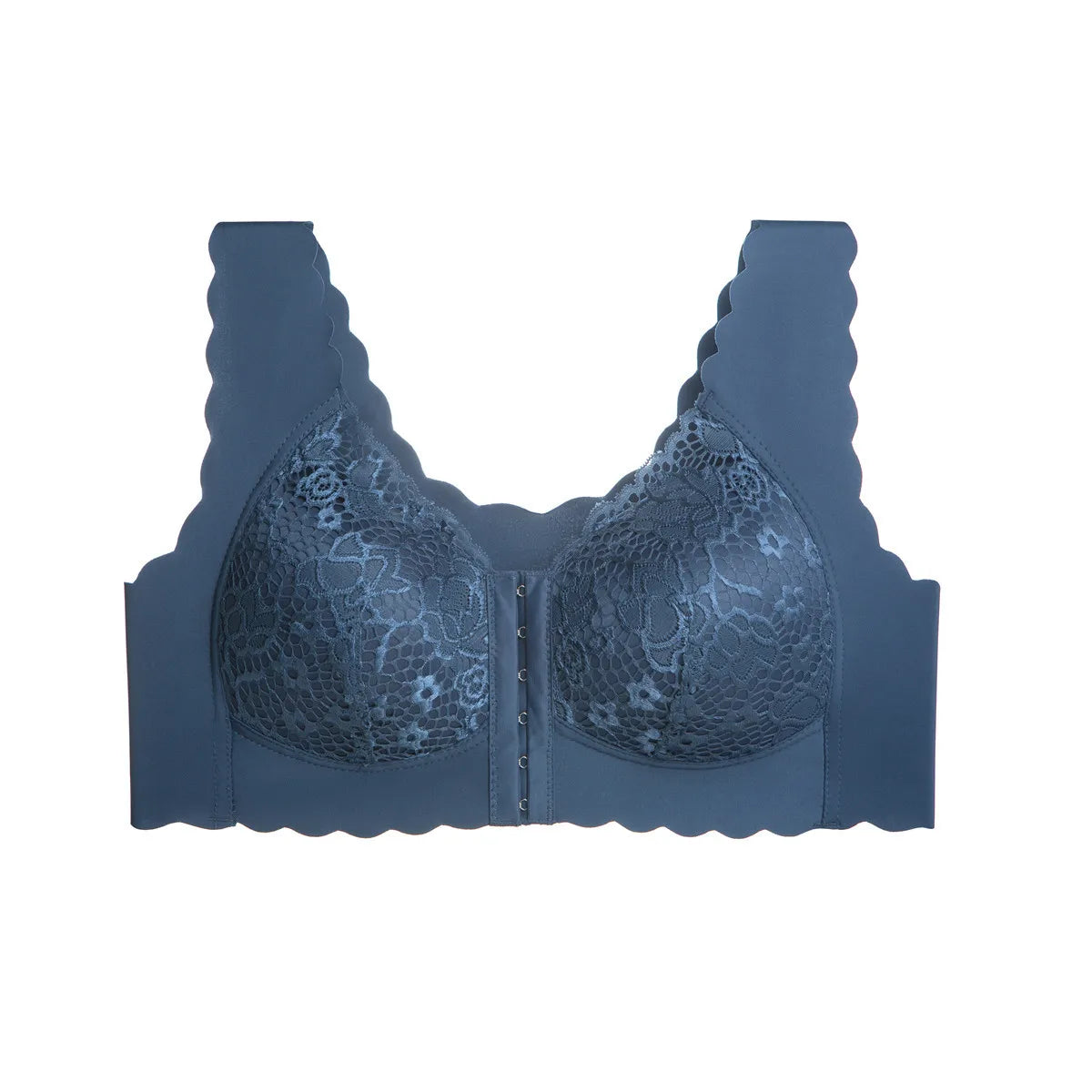Large Size Front Closure Bra Wire Free Vest Brassiere Intimates Women's Push Up Bralette Underwear Front Lingerie for Female