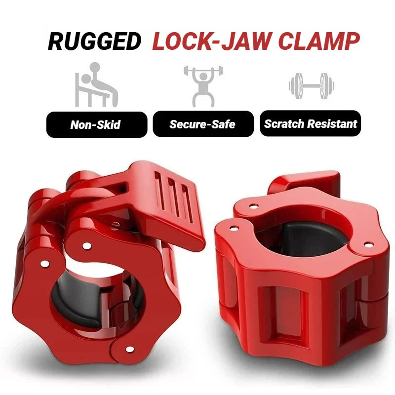 1Pair 50MM Spinlock & Collar Lock Clips For Weightlifting Bar - Quick Release Dumbbell Clamps