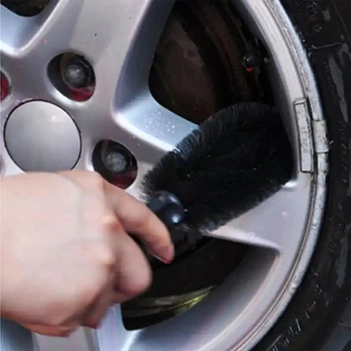 Car Wheel Cleaning Brush Profession Tire Auto Cleaning Detailing Care Wet  Dry Wheel Tire Rim Clean Brush Goods Accessory