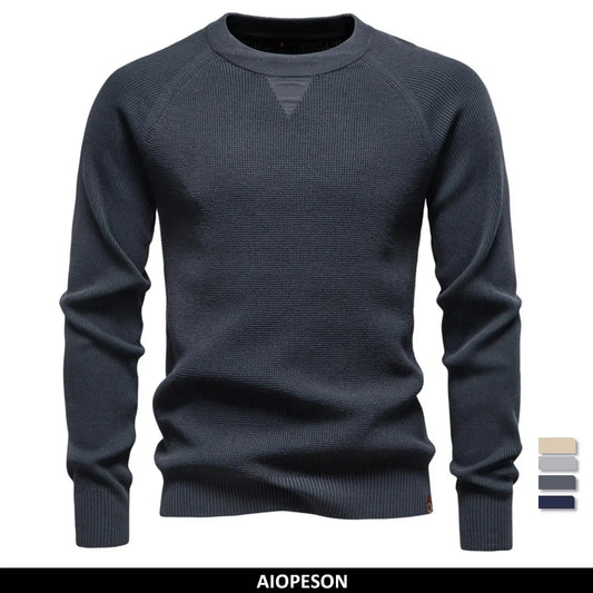 2025 Men's Henley Collar Polo Shirt Solid Colour Long Sleeve Premium Brand Design For Men