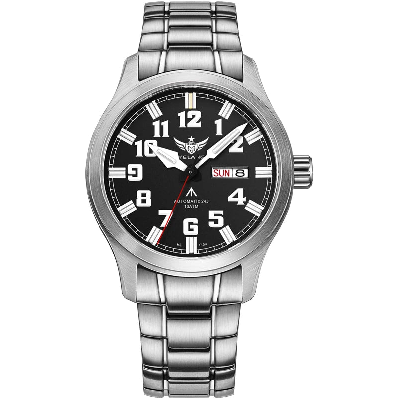 Yelang V1007 42MM Men Watch NH36 Luminous T100 Brand 100M Waterproof Mechanical Automatic Watch Sapphire Lens Reloj Business