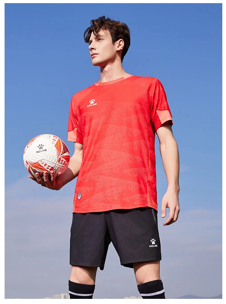 Men's Football Jersey Customized Short Sleeved Shirt For Adult Training Matches Soccer Jersey Top