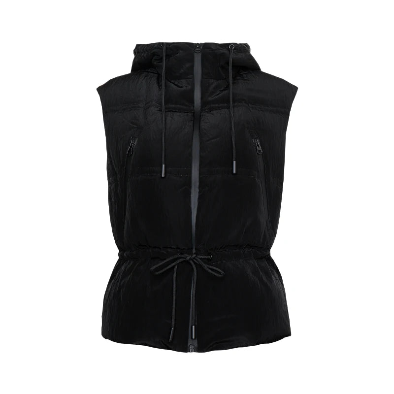 Women's High-Quality Luxury BC Winter Warm & Thick Duck Down Hooded Jackets, Down Vest Coats For Ladies