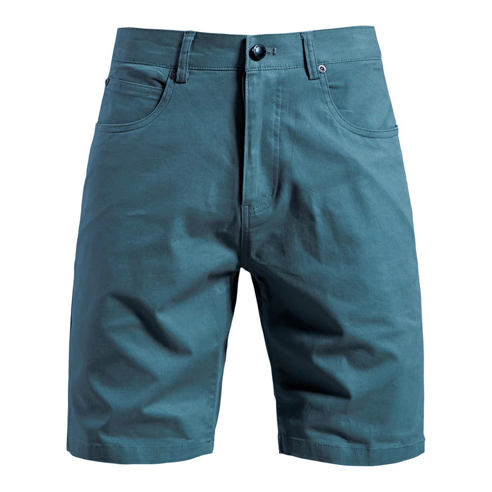 Men's 100% Cotton Summer Shorts Casual 11-Tone Multi-Pocket Lightweight Street Shorts
