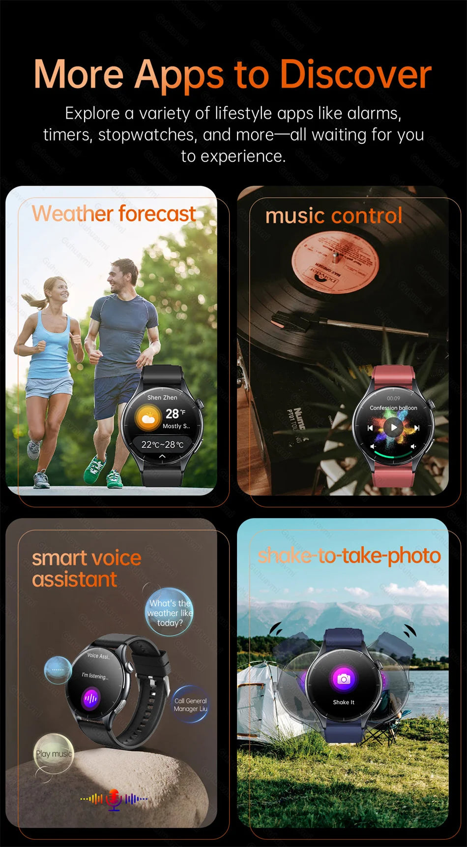2025 Nieuw Smart Watch NFC ECG+PPG Bloedzuurstof Urinezuur Bloeddruk Saffier Smartwatch Heren - Compatibel met Samsung Galaxy, Xiaomi en Huawei IOS