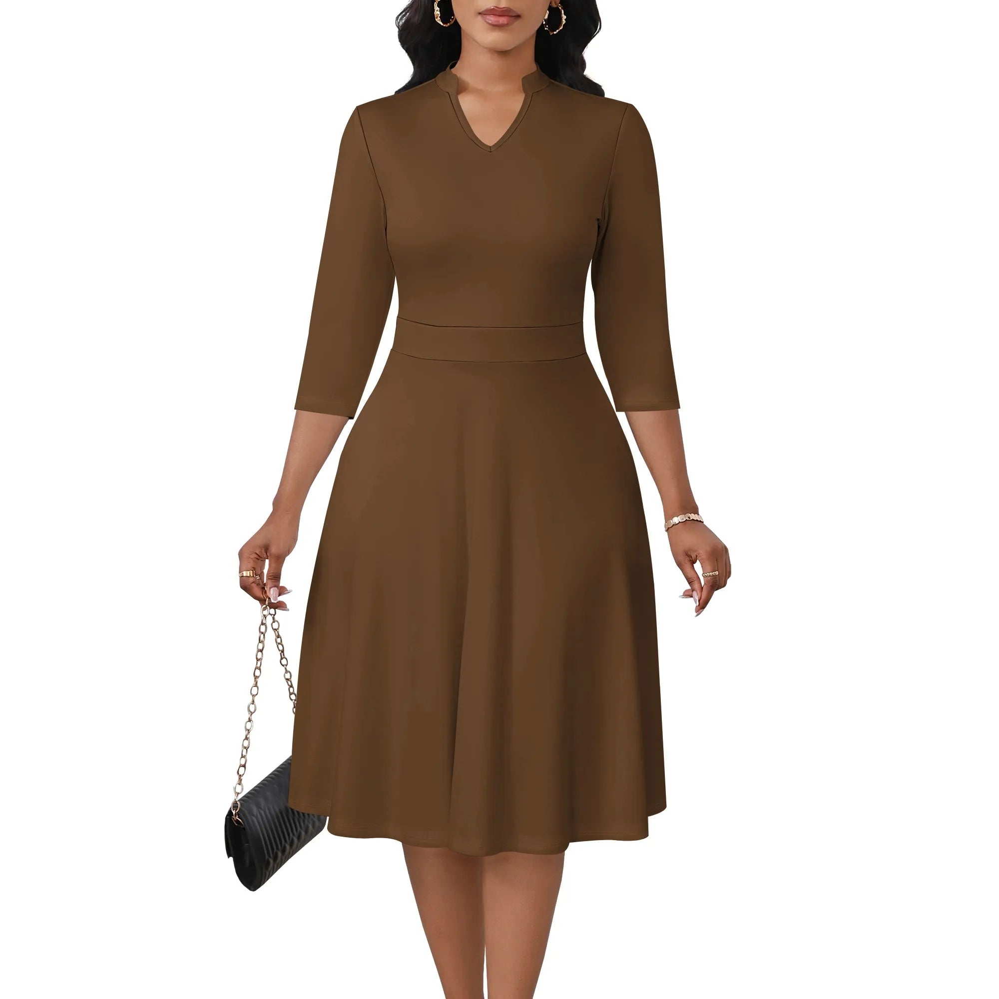 Women's Abstract Off Shoulder Maxi Dress 3/4 Sleeve Blue Gold Slit Party Evening