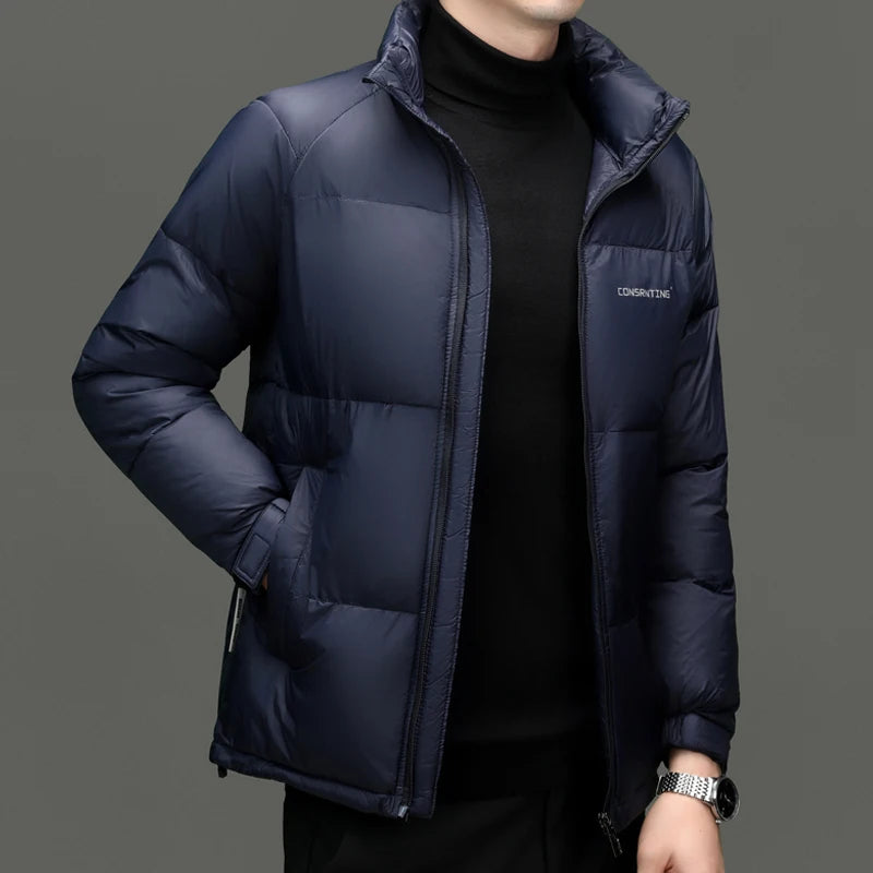 Men's Top Grade Designer Brand Parka Jacket, Casual Fashion Hooded Cropped Windbreaker, and Quilted Puffer Male Coats