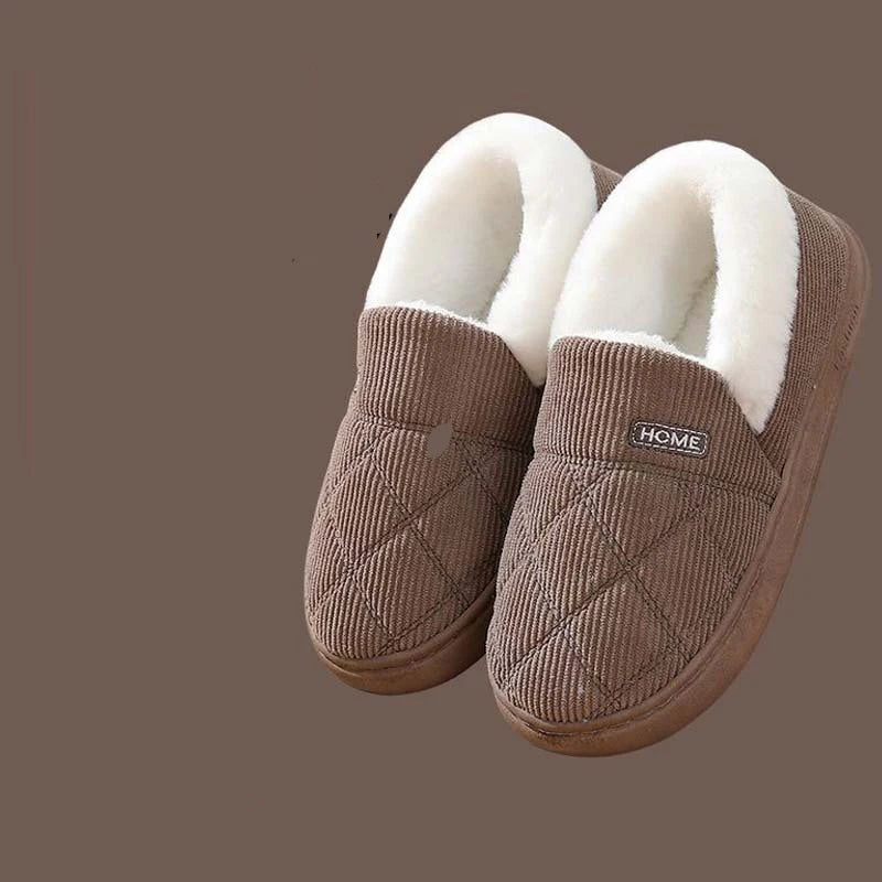Women's Winter Warm Fuzzy Slippers Soft Cosy Plush Lined With Non-Slip Flat Sole Suitable For Bedroom Use Fur Fluffy Indoor Cotton Shoes