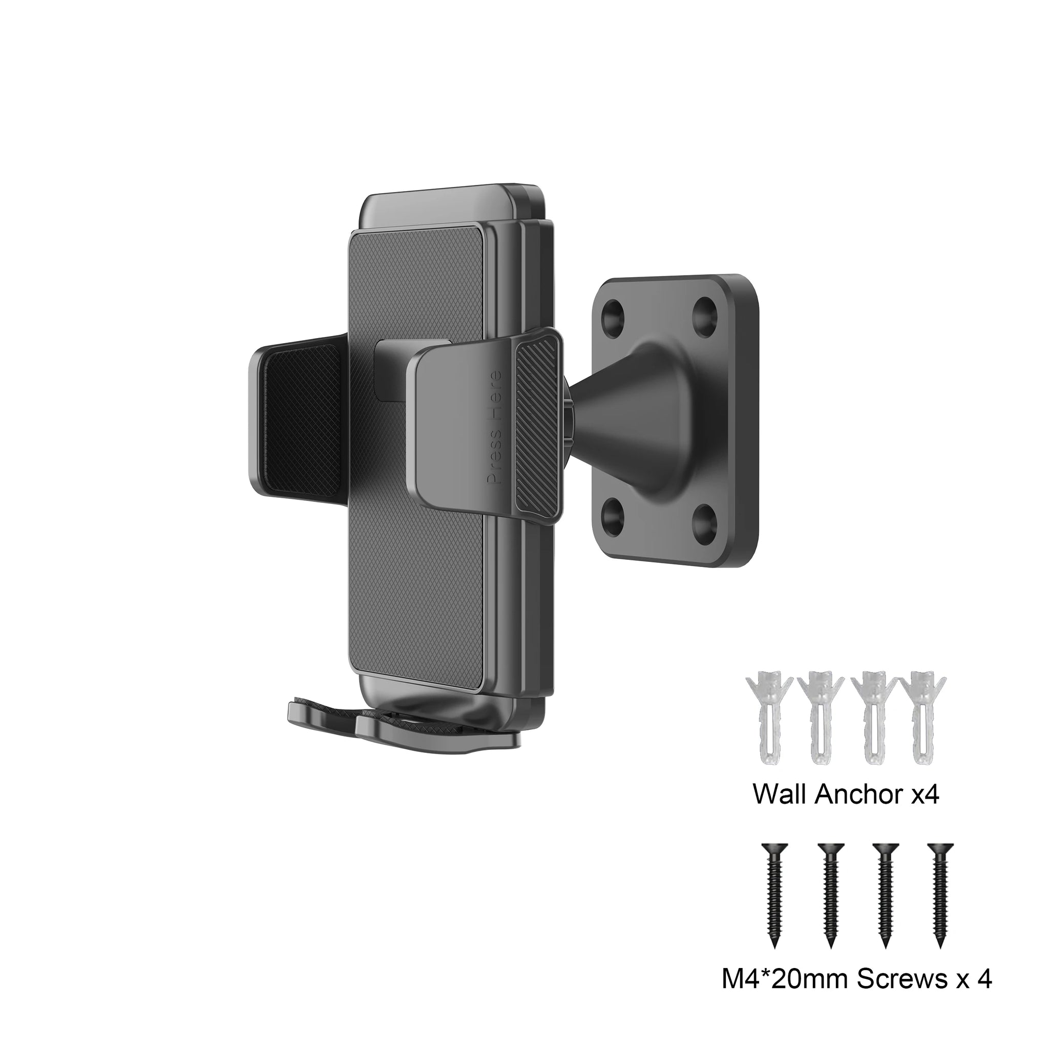 Wall Mount Phone Holder for Truck/Car/Boat/Wall/Desk,Compatible All Smartphone with 3.5~7.5 inch,360 Degree Free Rotation