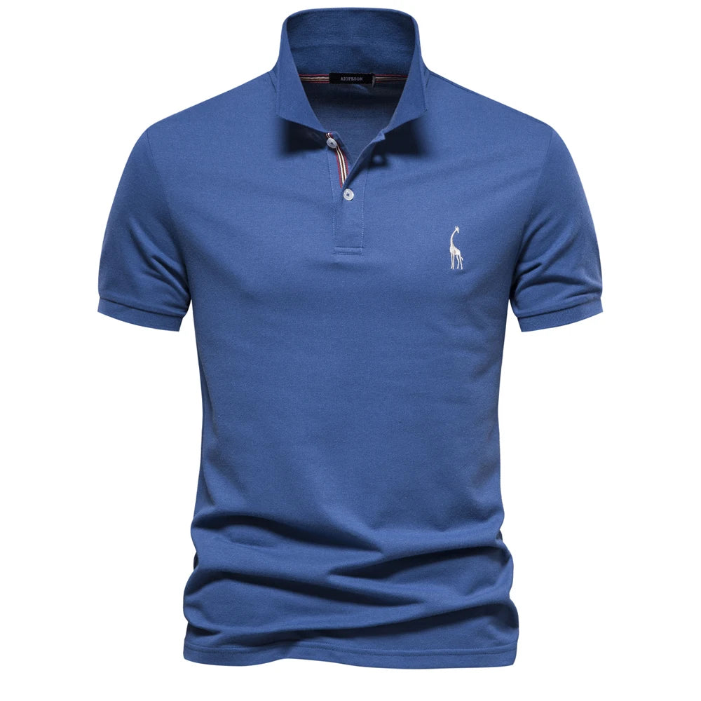 Men's Polo Shirts Cotton Polo Shirts for Men Short Sleeve High Quality Solid Polo Men New Summer Clothing