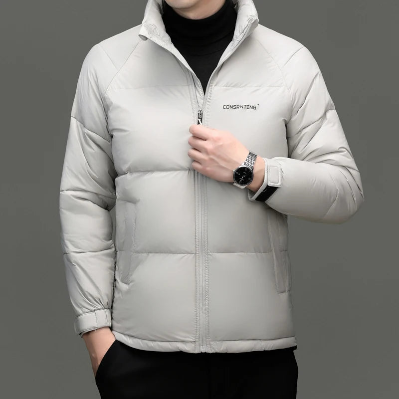 Men's Top Grade Designer Brand Parka Jacket, Casual Fashion Hooded Cropped Windbreaker, and Quilted Puffer Male Coats