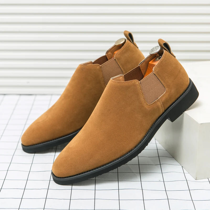 Plus Size 47 48 Men Outdoor Dress Walking Shoes Suede Leather Male Formal Business Oxford Gentleman British Chelsea Shoes