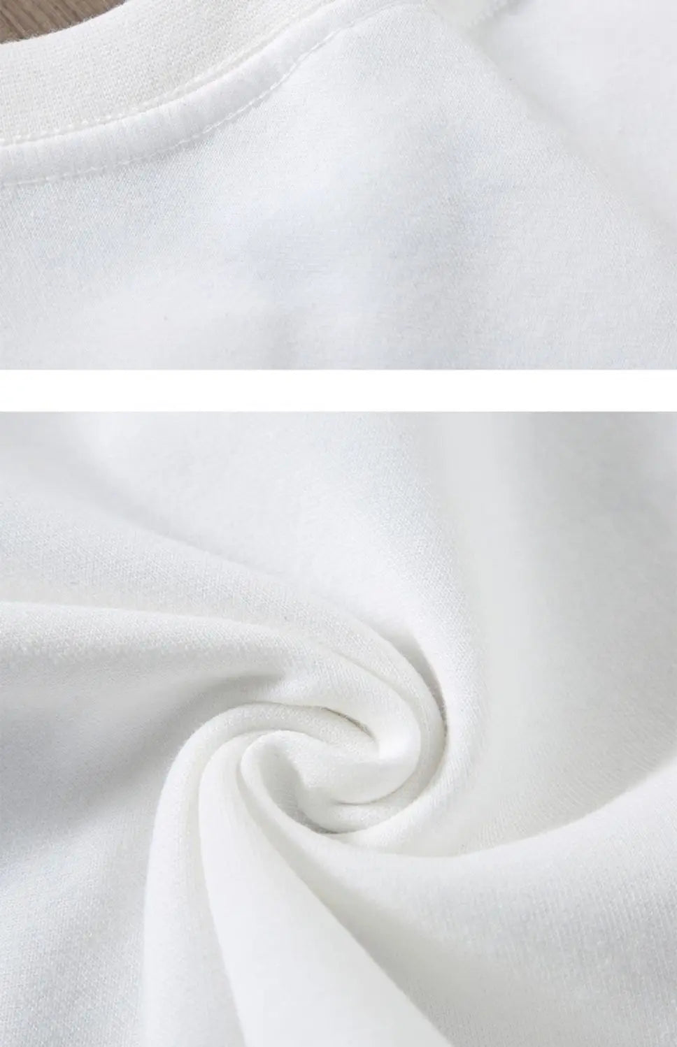 Zwart-wit GSM 500g zwaar T-shirt van puur katoen, verdikt, ronde hals, korte mouwen, drienaalds T-shirts met halve mouwen