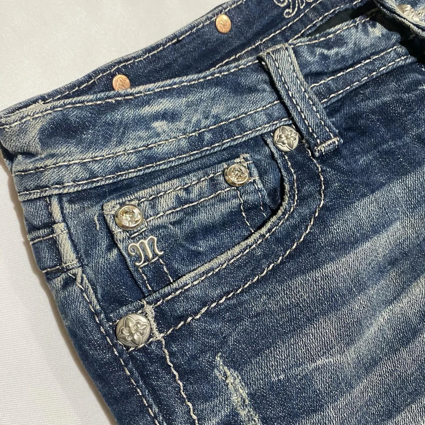 Women's Gothic Jeans Y2K Clothes Harajuku Hip Hop Pocket Embroidery Vintage Dark Blue Baggy Jeans High Waist Slim Flared Trousers