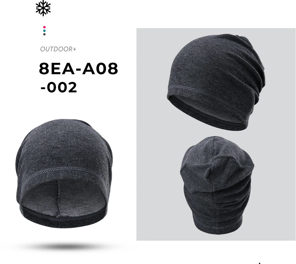 Winter Fleece Beanies Bicycle Sports Tennis Fitness Stretch Running Hiking Cycling Hat Snowboard Soft Windproof Cap Women Men