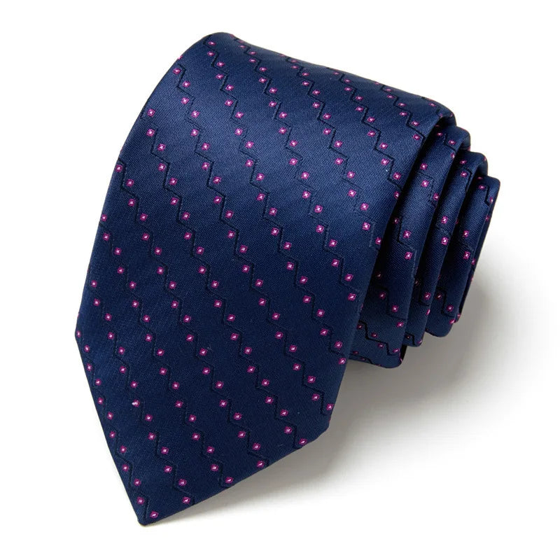 Men's Business Neckties Men's Stripe Plaid Floral Blue Wedding Ties Jacquard Woven Men Neck Jacquard Ties Vintage Accessories