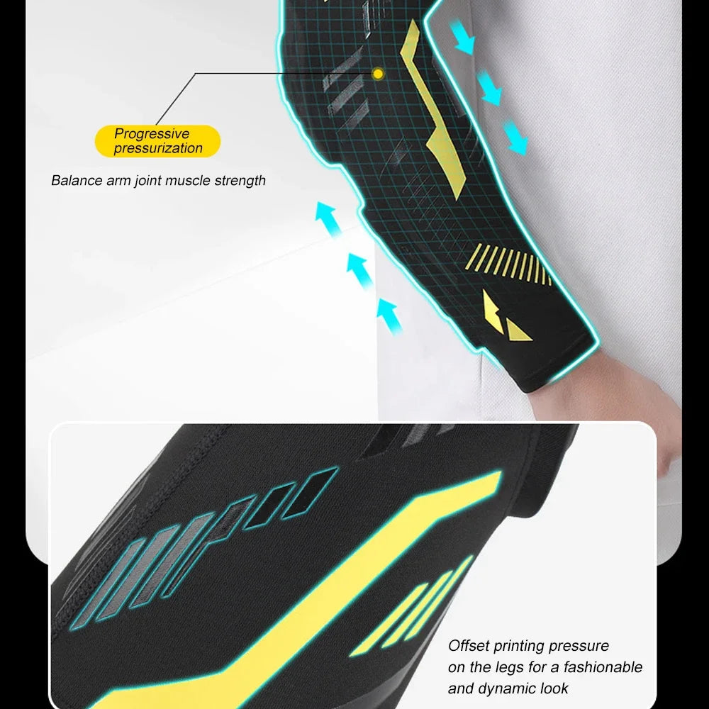 Sports Anti-Collision Padded Arm Sleeves For Protection of Elbow and Forearm During Sports - Honeycomb Pads For Men & Women