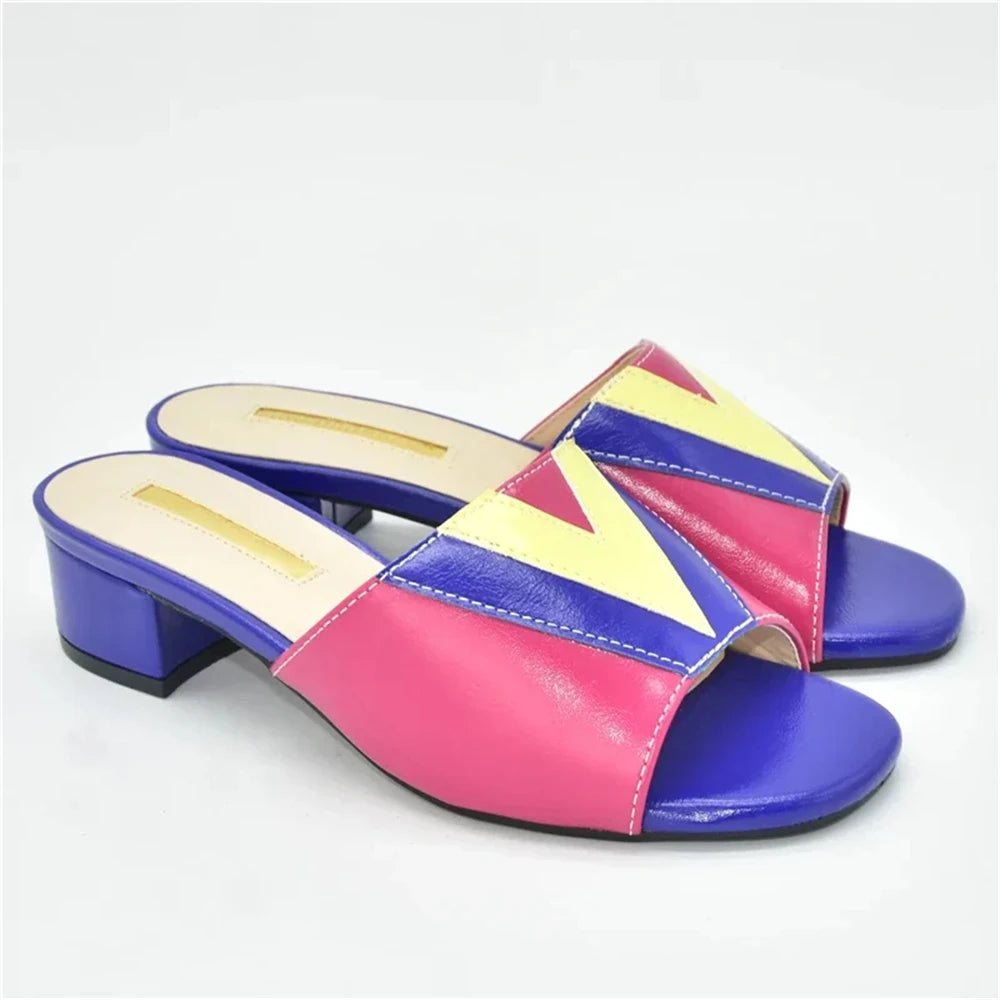 Elegant Women Shoes for Party Wedding Open Toe Pumps Ladies Dress Shoes Decorated with Rhinestone Floral Print African Pumps