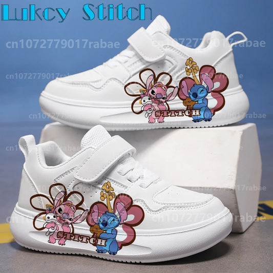 Stitch Children Sneakers Boy Girls Non-Slip Sneakers Casual Breathable Kids Outdoor Lightweight Tennis Shoes High-quality