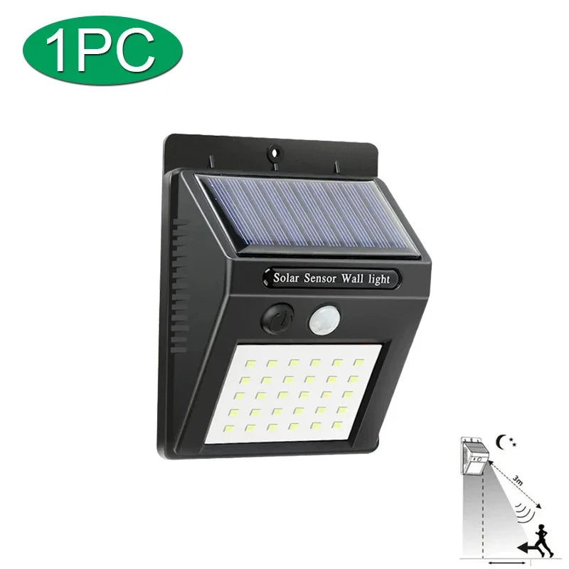 LED Solar Light 25/30 LEDs Wireless Motion Sensor Light Waterproof Solar Outdoor Lights Garden Decoration Spotlights Wall Lamp