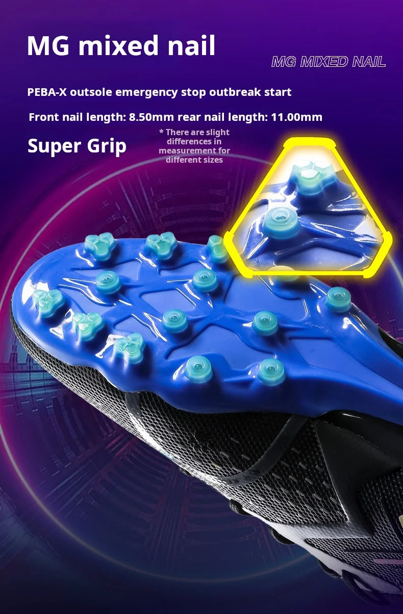 Adult Football Shoes MG Short Nail Football Shoes Youth Grass Professional Competition Training Shoes Soccer Shoes