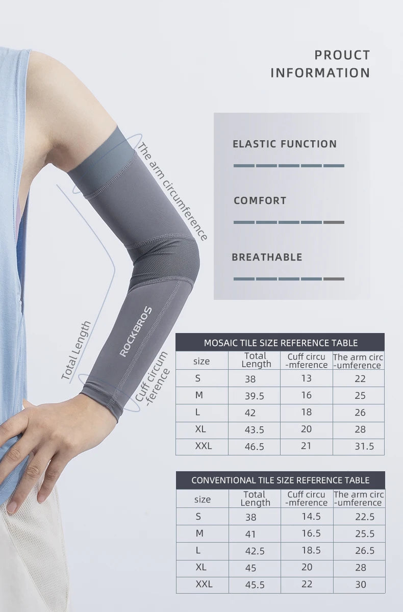 Ice Fabric Running Camping Sleeves Breathable Sleeve Quick Dry Arm Protect UV400 Arm Cover Summer Sports Safety Gear