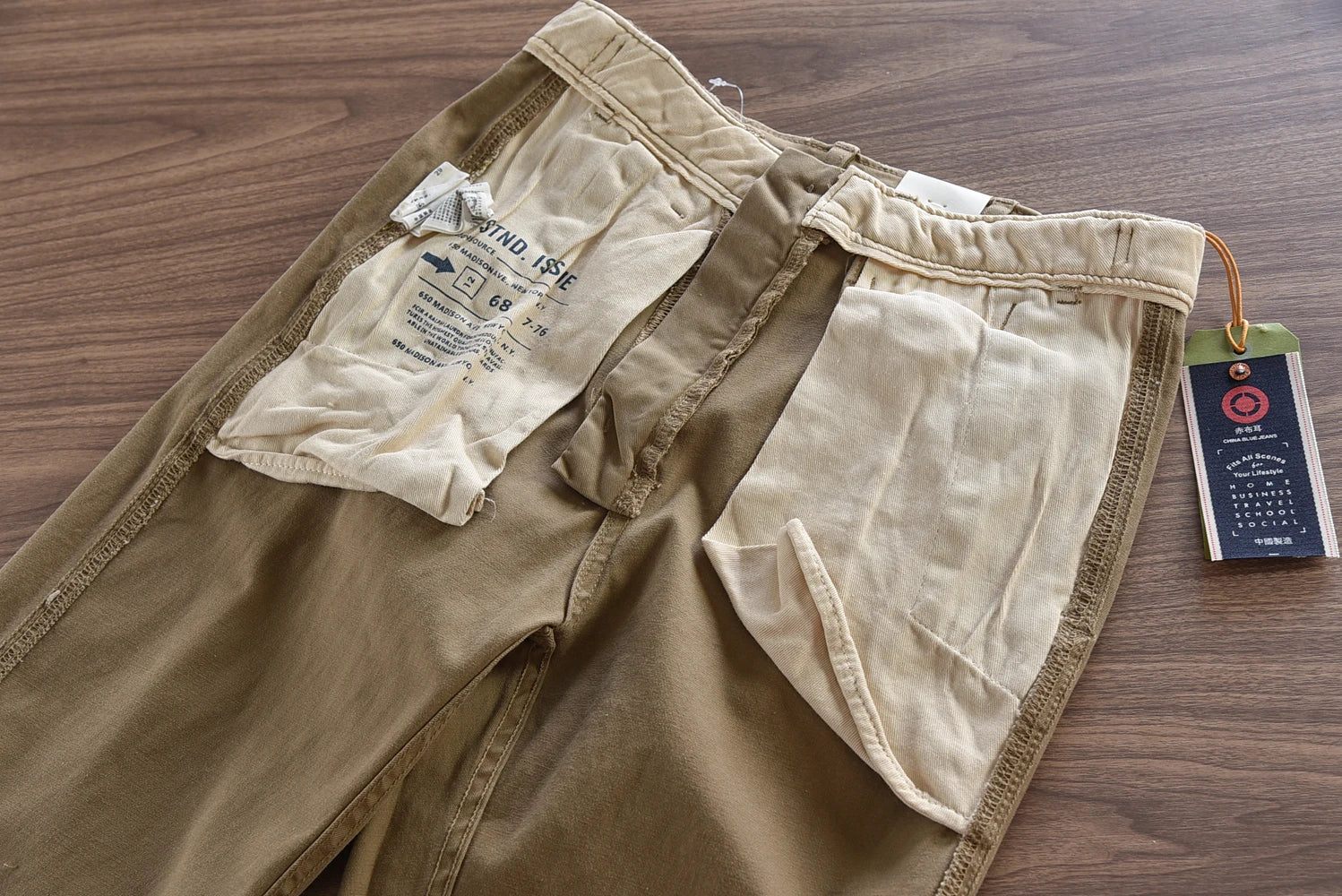 Herfst en winter Nieuwe Amerikaanse retro geweven twill zware cargobroek Heren eenvoudige 97% katoen gewassen casual rechte broek