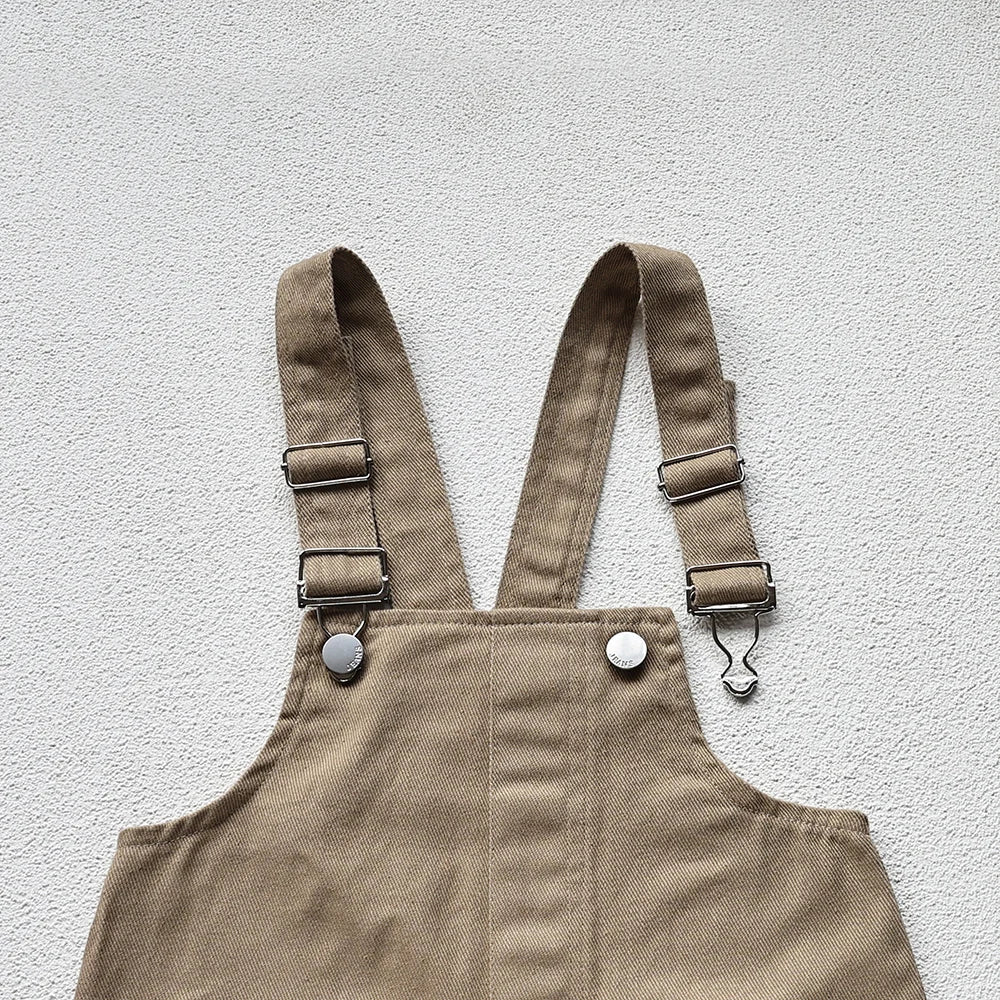 Herfst Nieuwe Effen Kinder Overall Denim Meisjes Jumpsuits Slip Jongens Jarretelbroek Outfits 1-5 Jaar Unisex