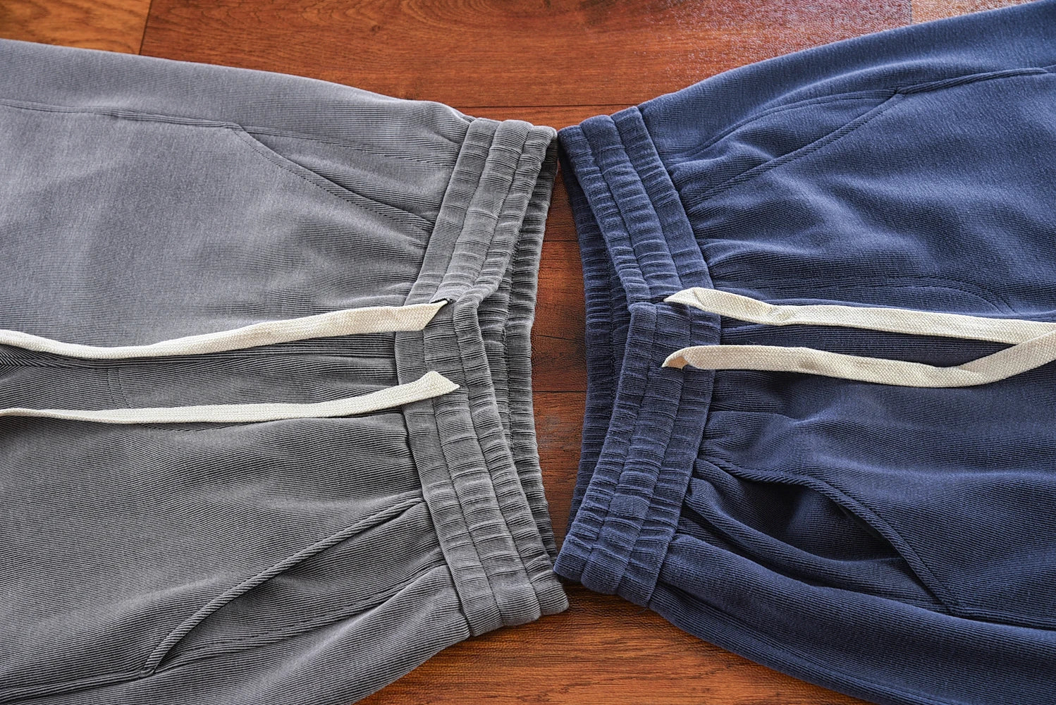 Herfst Nieuwe Amerikaanse Retro Dikke Effen Kleur Gebreide Joggingbroek Heren Eenvoudige Elastische Taille Trekkoord Sport Casual Losse Broek