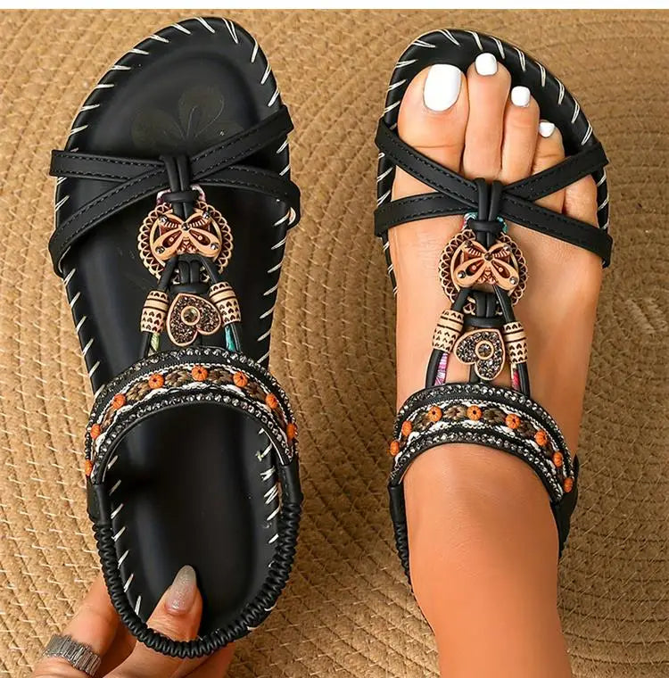 Sandals Women Shoes Summer Soft Shoes Woman Retro Women's Sandals Platform Sandals Woman Elegant Female Sandal Women Footwear