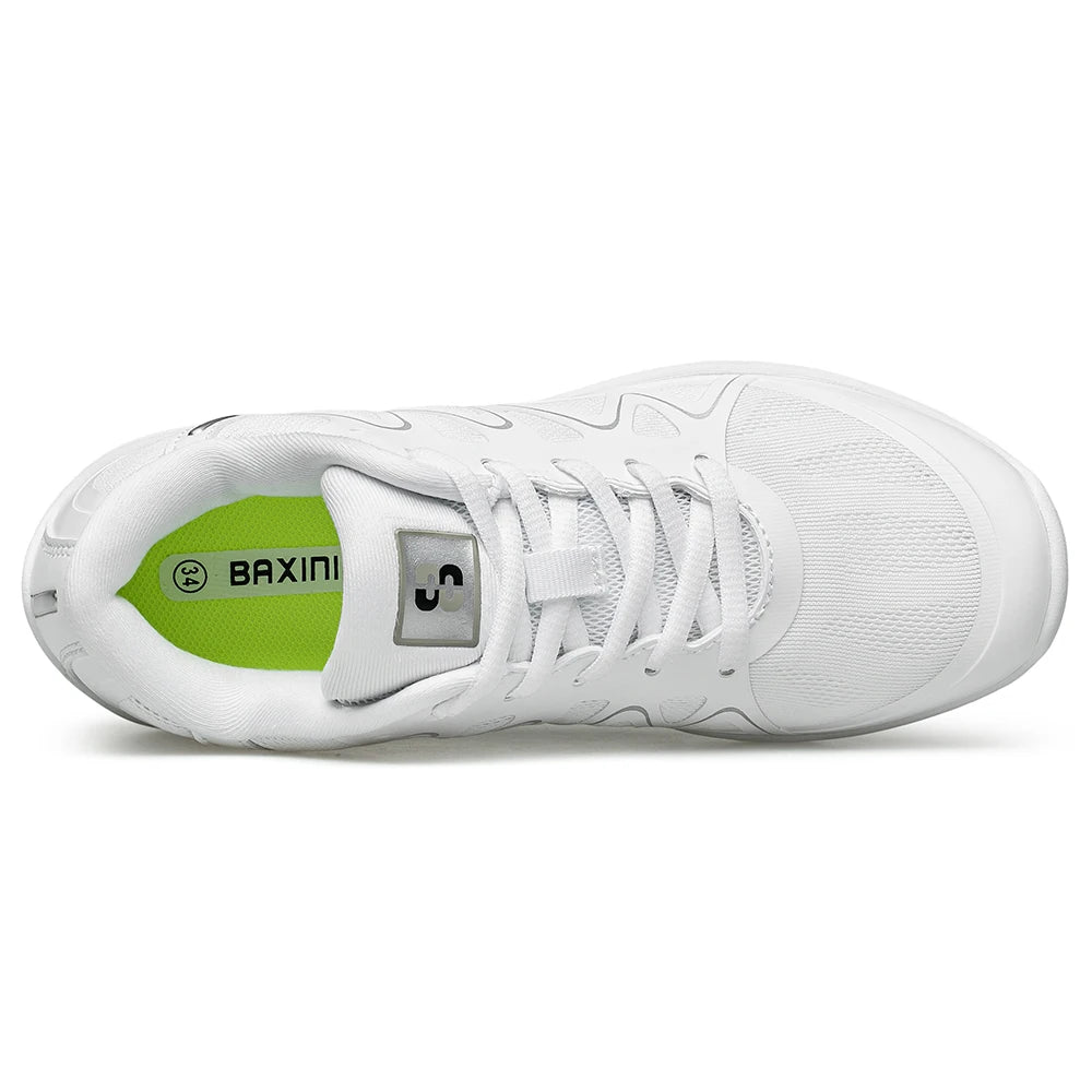 Girls White Cheerleading Shoes Lightweight Youth Cheer Competition Sneakers kids Breathable Training Dance Tennis Shoes
