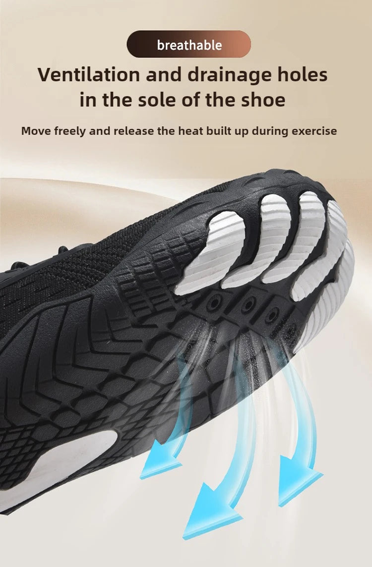 Barefoot Trail Running Shoes – Wide Toe Zero Drop Sports Sneakers for Running, Walking, Hiking & Water Training