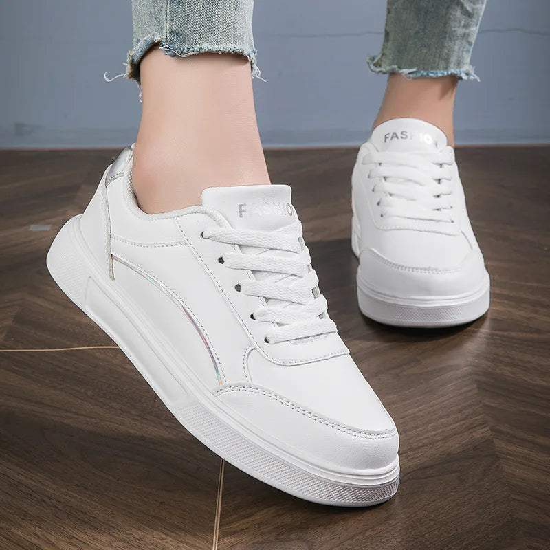 Fashion Women's Sneakers 2025 New Mesh Fabric Shoes Women Flat Casual Sneaker Woman Lace Up Tenis Feminino Sneaker Women