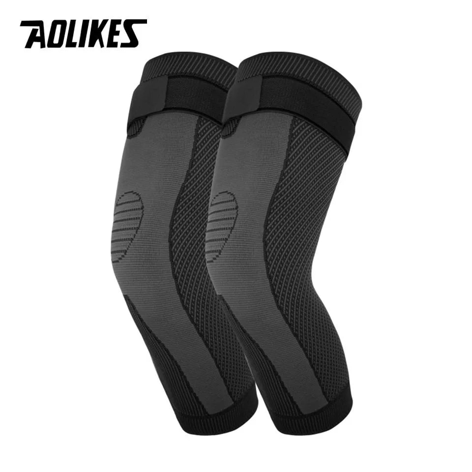 Sport Full Leg Compression Sleeves Knee Braces Support Protector for Weightlifting Arthritis Joint Pain Relief