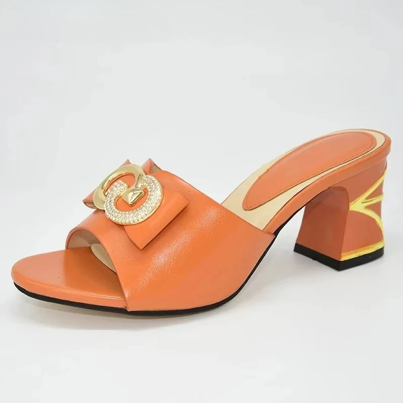 Designer Shoes Women Luxury 2025 Elegant Crystal Women Shoes Italian Women Wedding with Rhinestone Nigerian Party Wedding Pumps