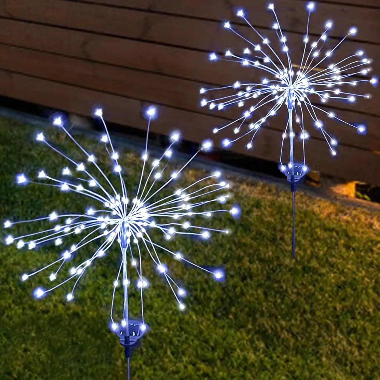 200LED LED Solar Fireworks Lights Outdoor Grass Globe Dandelion Lamp for Garden Lawn Landscape Lamp Holiday Light