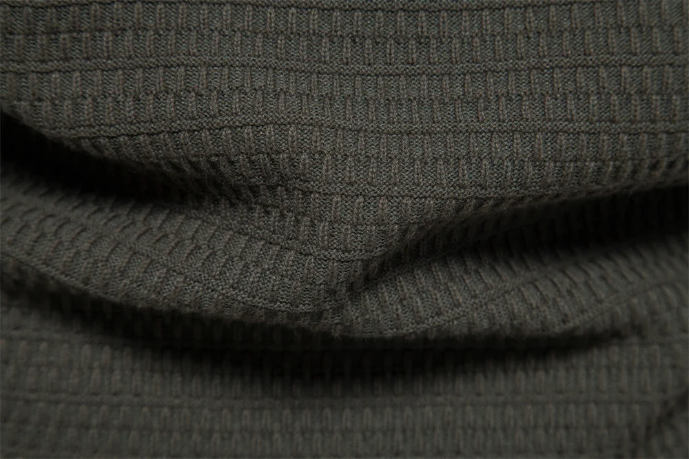 Men's Knitted Cardigan Cotton High Quality Button Mock Neck Sweater for Men's New Winter Designer Cardigans