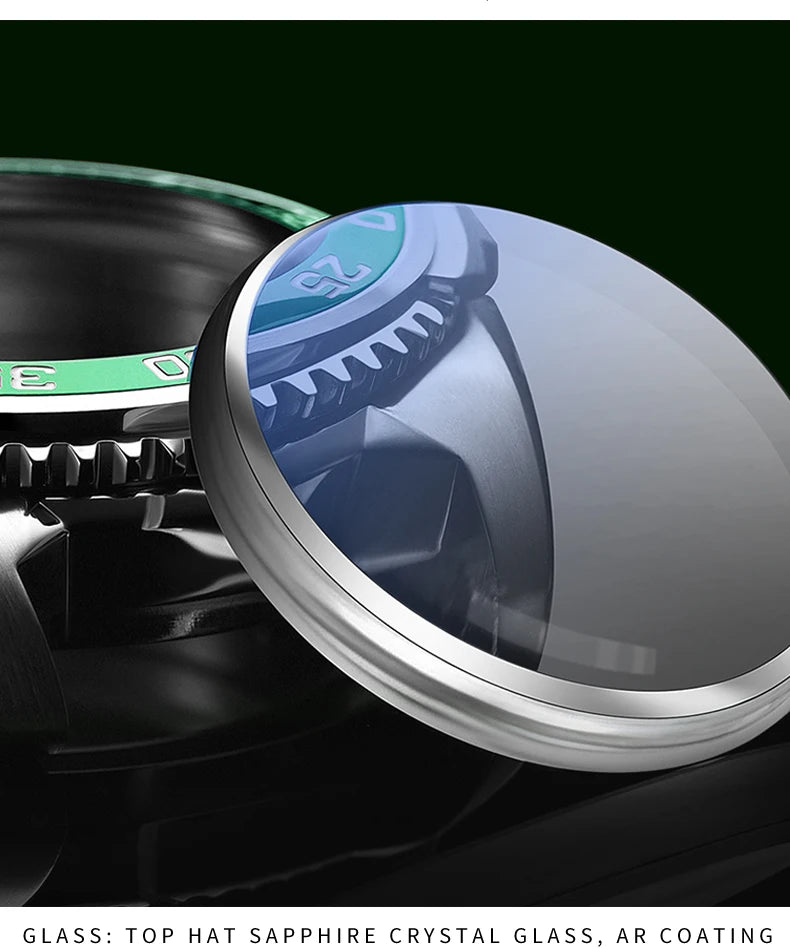 Yelang V5.2 Mechanical Watch 44M Rotatable Ceramic Bezel Sapphire Lens SW220 300m Super Waterproof Men's Diving Watch Reloj