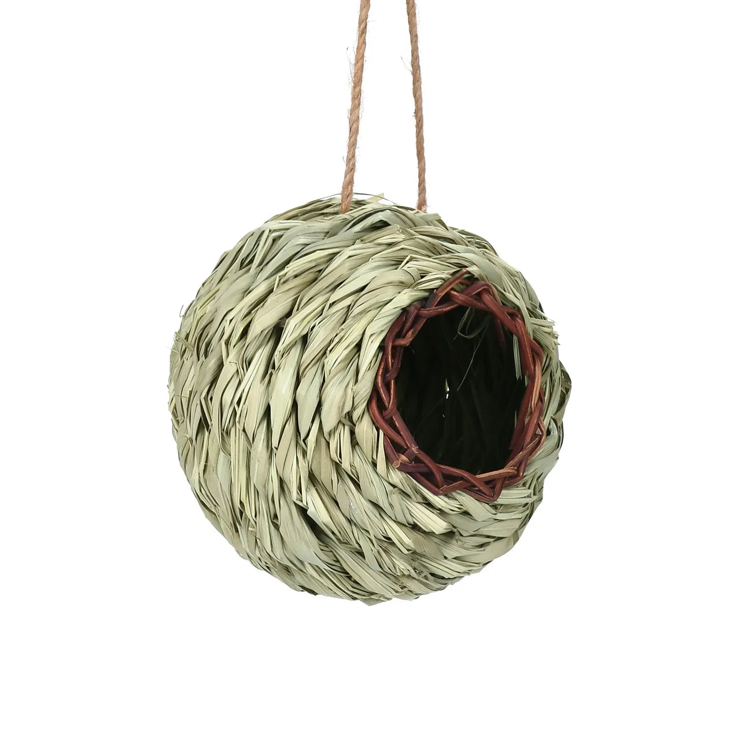 Spherical Bird Nest House Handmade Weaving Bird House Gardening Decoration Bird Nest